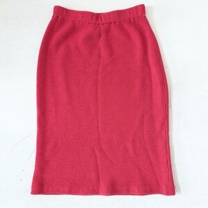 ST JOHN Pink Knitted Skirt made in USA Size 2